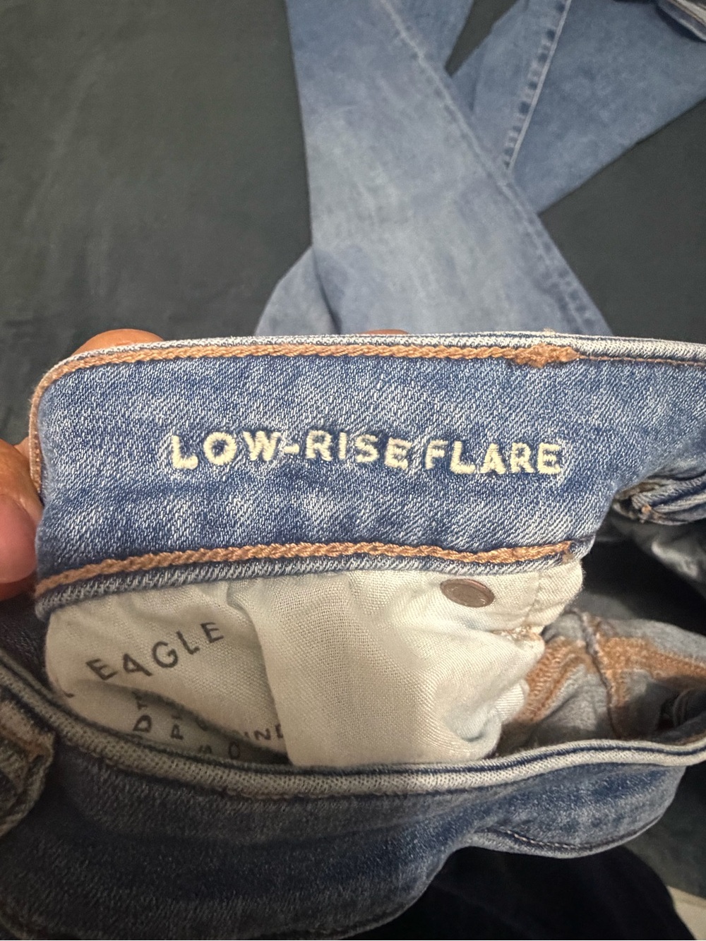 American Eagle Outfitters Light Blue Flare Jeans - Picture 6 of 8